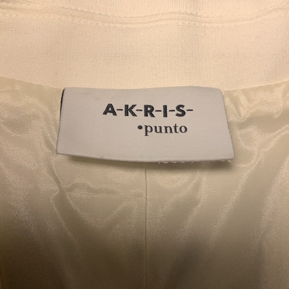 🟠 Akris punto 🟠 scalloped sleeves+back notched lapel blazer - Picture 4 of 8